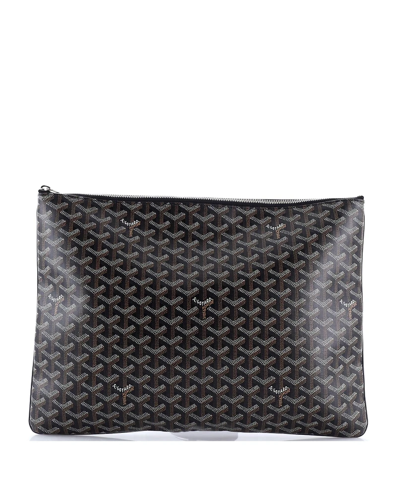 Pre-Owned Goyard Gm Senat Zip Pouch Coated Canvas