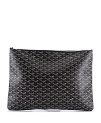 Pre-Owned Goyard Gm Senat Zip Pouch Coated Canvas