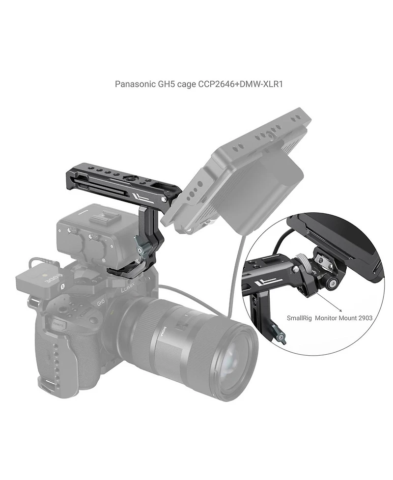 SmallRig Top Handle for Sony Xlr-K1M/K2M/K3M and Panasonic Dmw-XLR1 Adapter