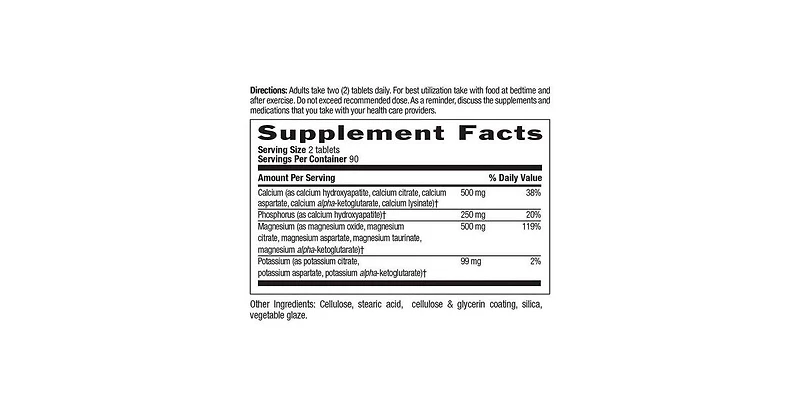 Country Life Cal-Mag-Potassium Target-Mins, 180 Tabs
