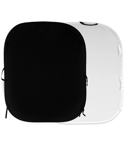 Manfrotto 6x7' Plain Collapsible Reversible Knitted Background, Black/White