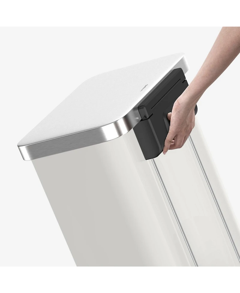 Qualiazero 75L / 20 Gallon Rectangular Step Can - Silver