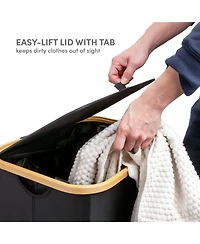 Qualiazero Single Hamper with Dual Sections