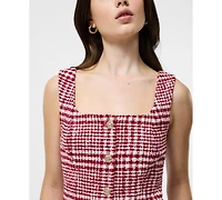 French Connection Women's Sqaure Neck Sleeveless Top