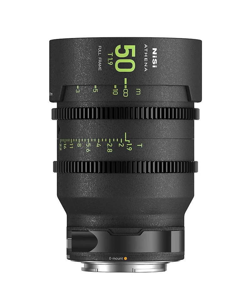 NiSi Athena Prime 50mm T1.9 Cine Lens with Filter Holder, Sony E