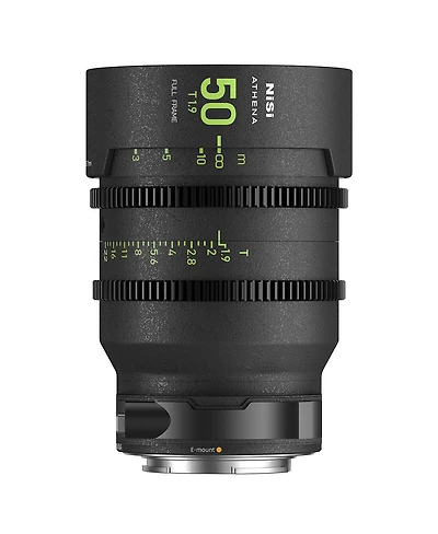 NiSi Athena Prime 50mm T1.9 Cine Lens with Filter Holder, Sony E