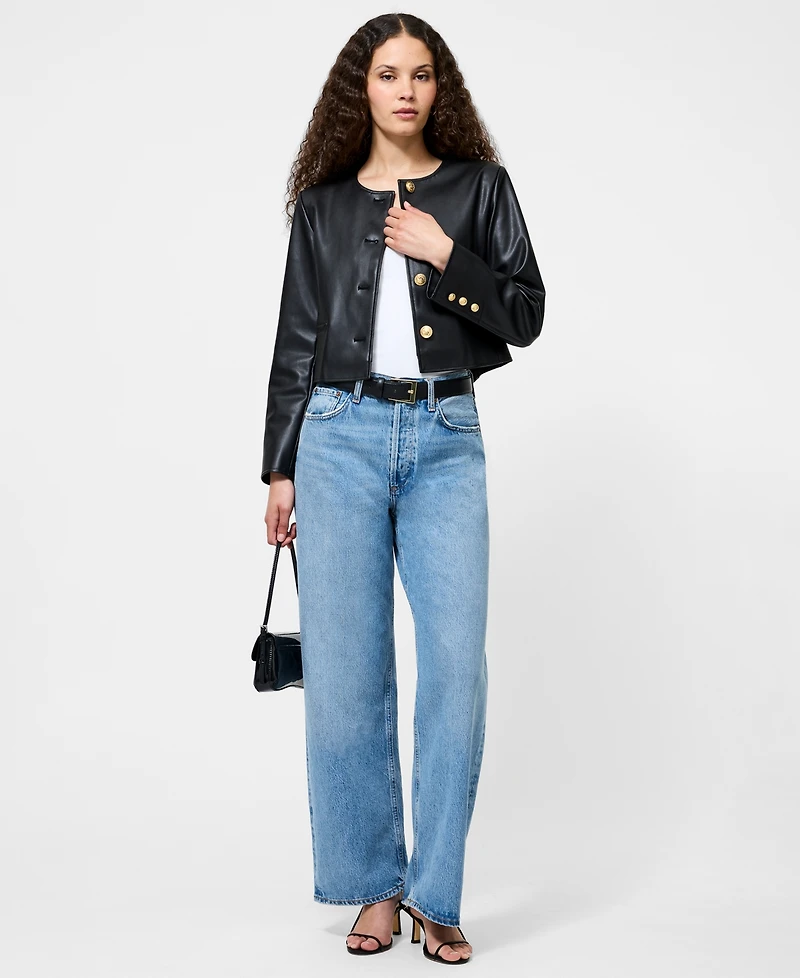 French Connection Women's Cropped Long Sleeve Jacket