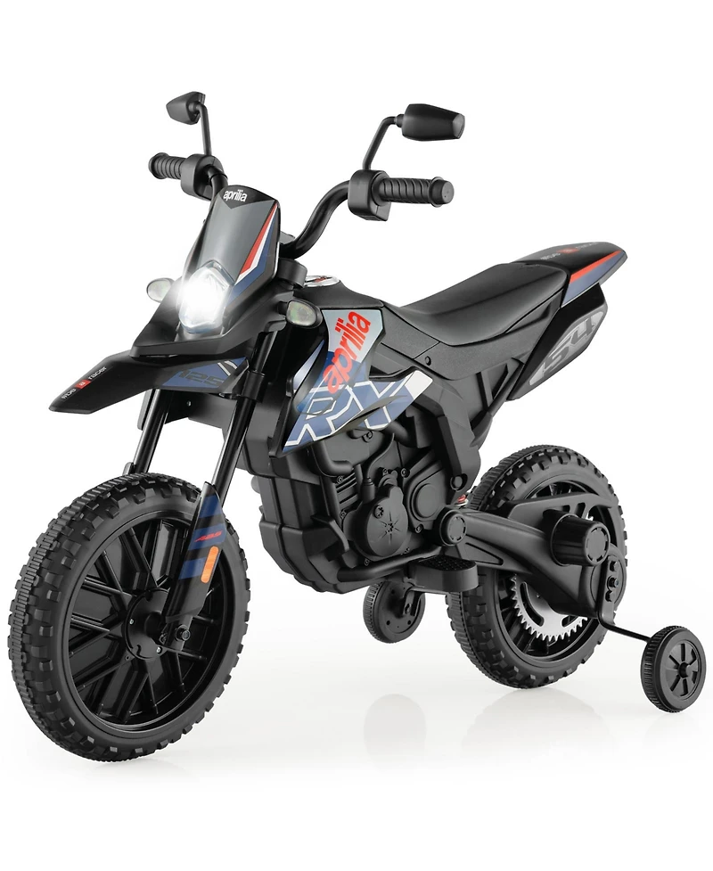 12V Licensed Aprilia Kids Ride On Motorcycle Electric Dirt Bike with Light & Music