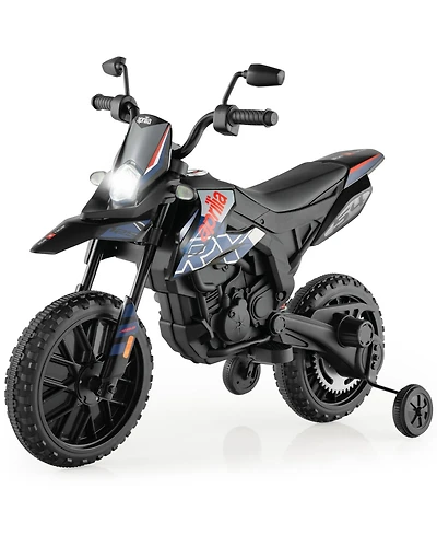 12V Licensed Aprilia Kids Ride On Motorcycle Electric Dirt Bike with Light & Music