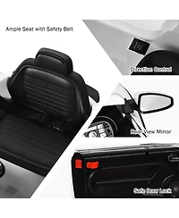 Costway 12V Kids Ride On Car Licensed Volkswagen Beetle w/ Remote Control & Music White