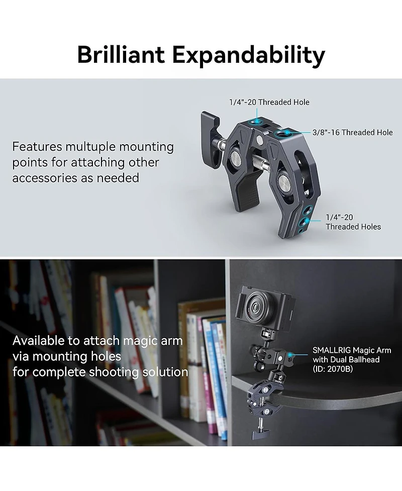 SmallRig Crab-Shaped Clamp