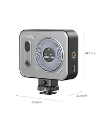 SmallRig Vibe P96 Pro 5W Bi-Color Mini Led Video Light, Black
