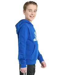 Adidas Big Boys Long Sleeve Graphic Fleece Hoodie