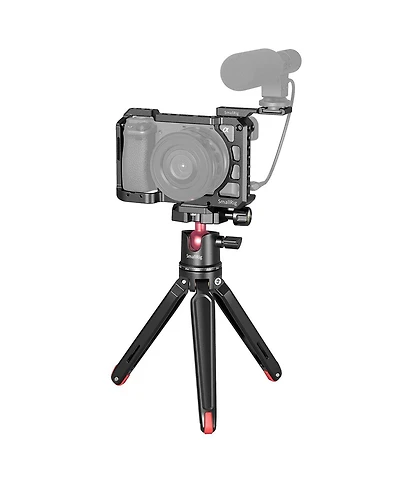 SmallRig Vlog Kit with Cage, Tabletop Mini Tripod and Cold Shoe Extension for Sony A6100/A6300/A6400/A6500