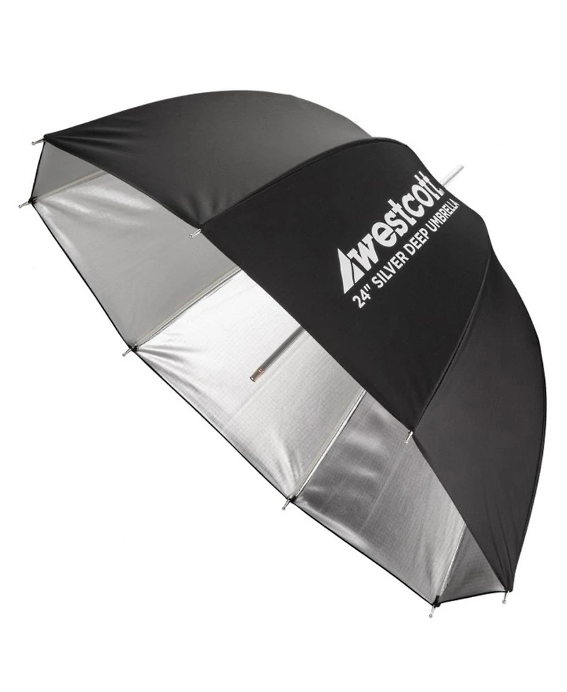 Westcott 24" Deep Umbrella with Silver Interior