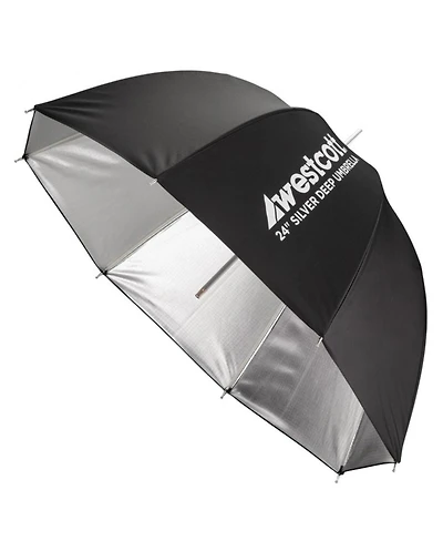 Westcott 24" Deep Umbrella with Silver Interior