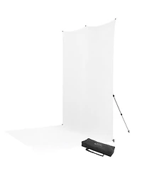 Westcott 8x13' X-Drop Pro Wrinkle-Resistant Backdrop Kit with Stand, High-Key White Sweep