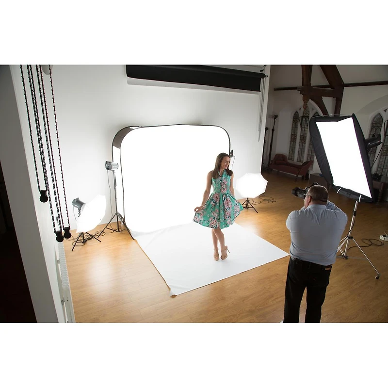 Manfrotto 5x7' Super White Vinyl Cleanable Train for HiLite