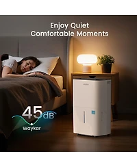 Waykar 120 Pint Energy Star Dehumidifier with Drain Hose for Home, Basement & Large Space, 6000 Sq. Ft