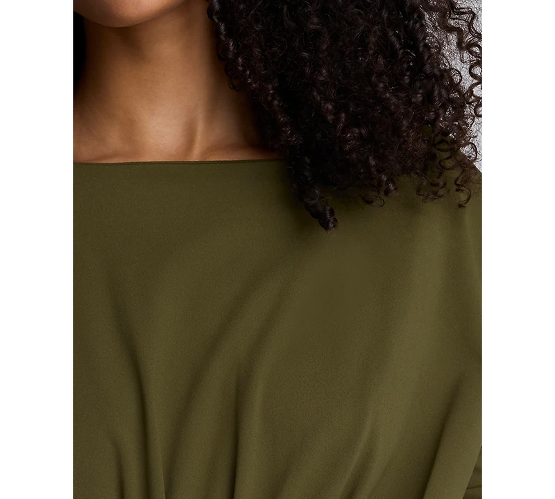 Kenneth Cole Women's Boat Neck Sculpted Fit Top