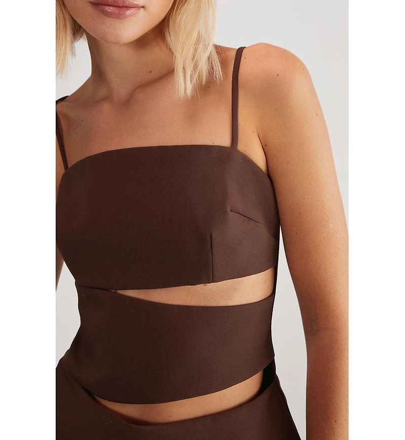 Premium Tailored Cut Out Longline Top