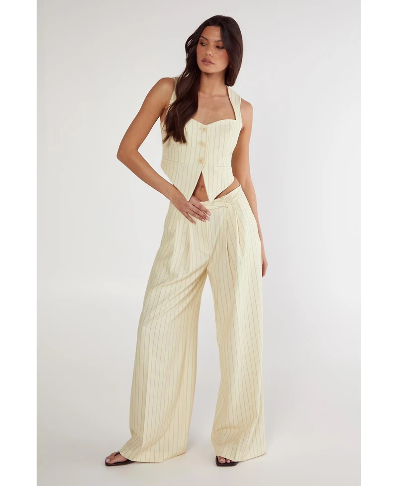 Nasty Gal Women's Pinstripe Tailored Vest