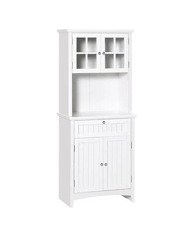 Slickblue Adjustable Shelves Kitchen Storage Cabinet Space-Saving Solution for Organized Kitchens