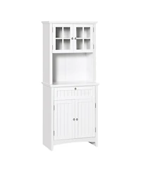 Slickblue Adjustable Shelves Kitchen Storage Cabinet Space-Saving Solution for Organized Kitchens