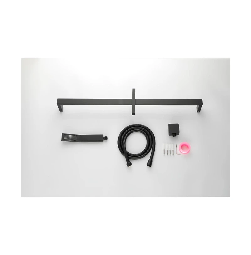 Rainsken Handheld Shower with 28-Inch Slide Bar and 59-Inch Hose
