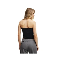 Cotton On Women's Trim Buckle Detail Tube Top