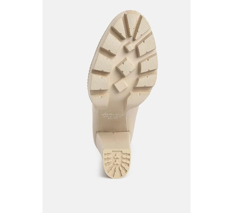 Corinne Womens Chain Embellished Chunky Loafers