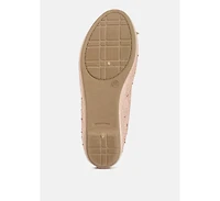 Womens hosana rhinestones and stud embellished ballet flats
