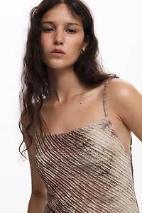 Desigual Women's Long gradient strap dress