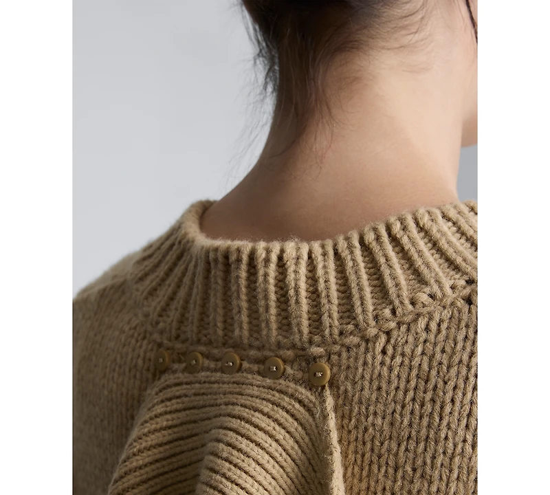 Kenneth Cole Women's Sleeveless Detachable Scarf Sweater