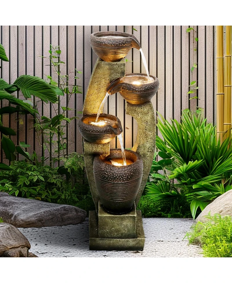 SunJet 39.3" H Modern Outdoor Fountain