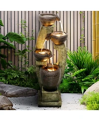 SunJet 39.3" H Modern Outdoor Fountain