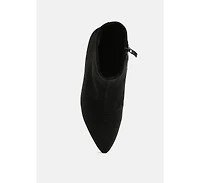 Yara Microfiber Wedge Sock Boots Women
