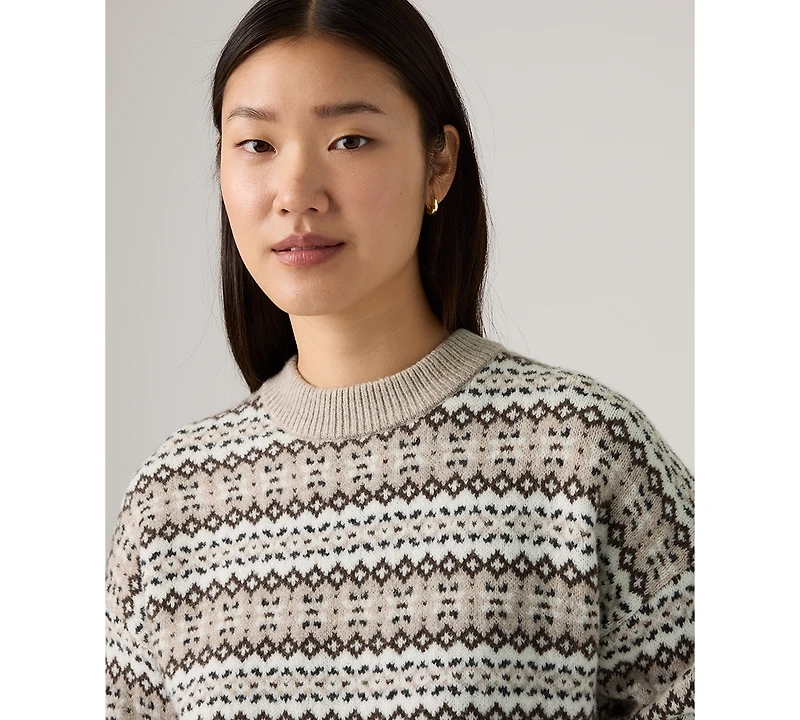 Levi's Women's Ines Fairisle Long Sleeve Sweater