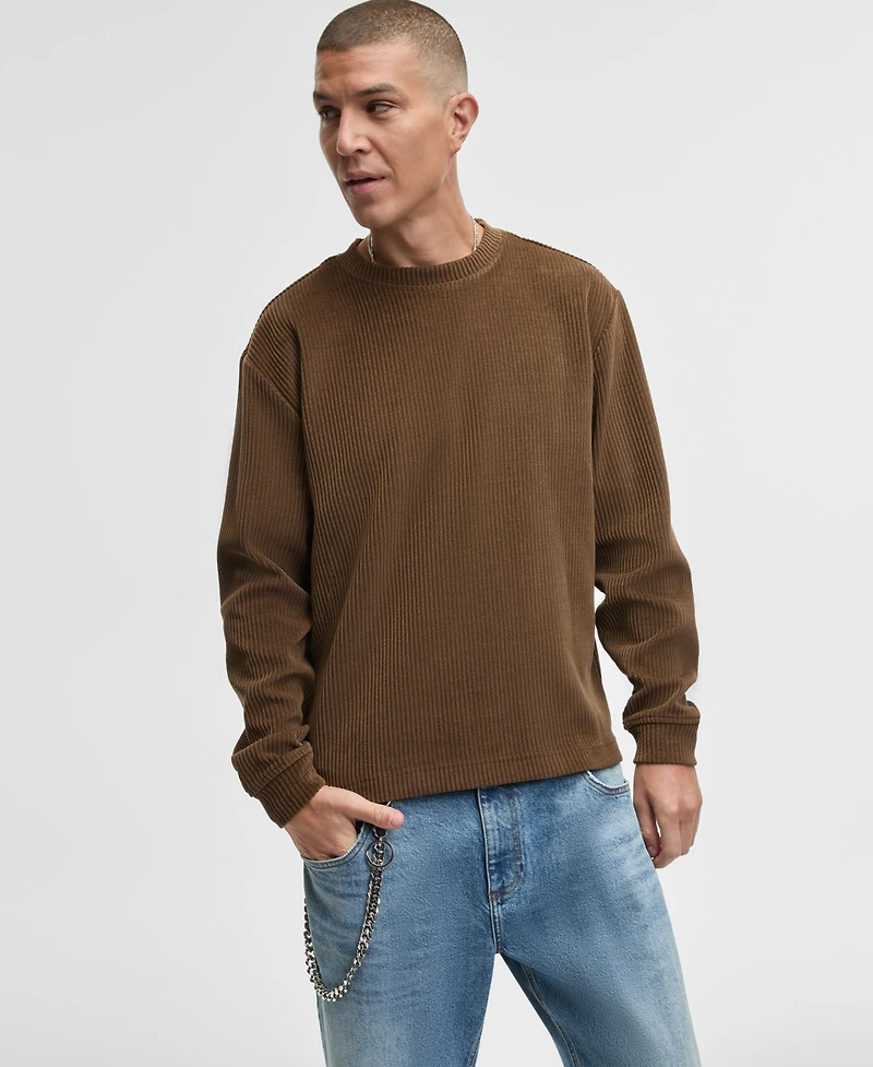 Mode of One Men's Relaxed-Fit French Ribbed Sweater, Macy's Exclusive