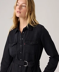 Levi's Women's Quincey Long Sleeve Midi Dress