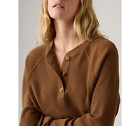 Levi's Women's Lassen Henley Long Sleeve Top
