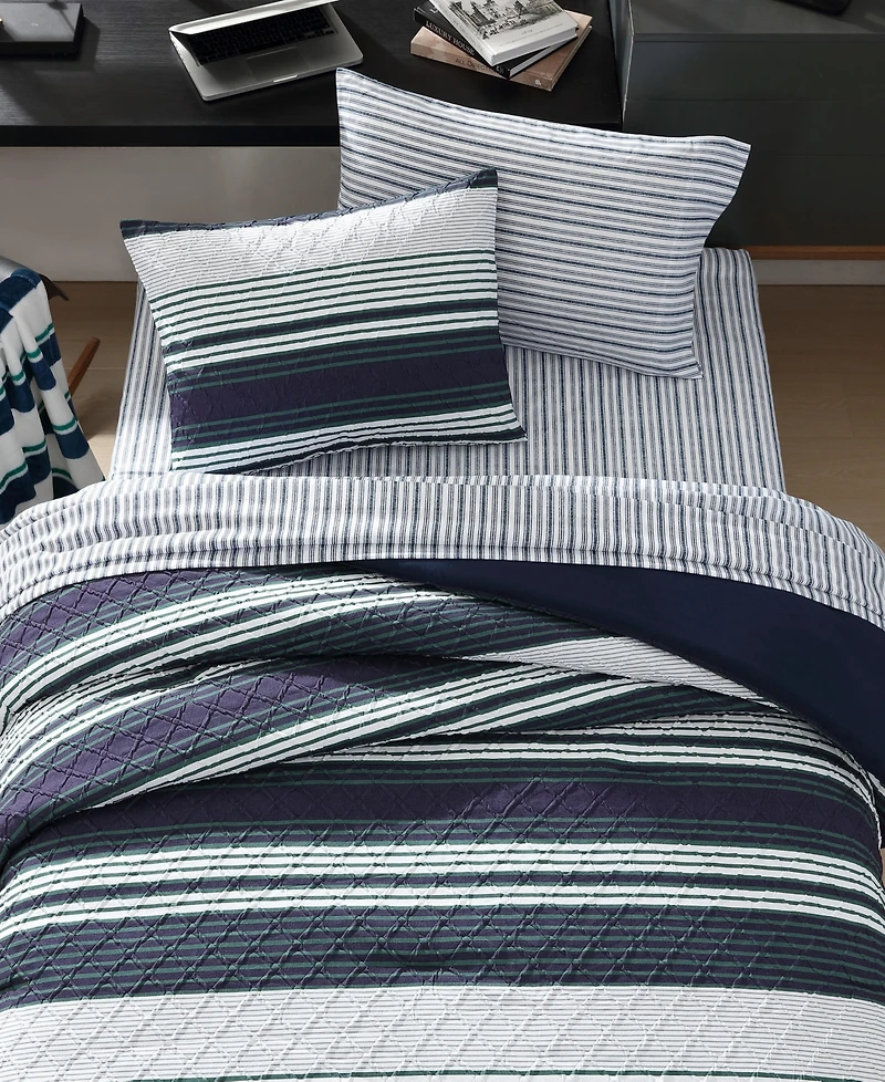Nautica Lakefront Printed Embossed 6-Pc. Comforter Set, Twin/Twin Xl