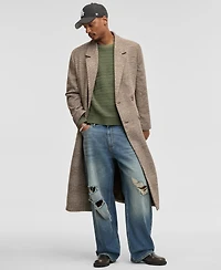 Mode of One Men's Relaxed-Fit Double-Breasted Top Coat, Macy's Exclusive