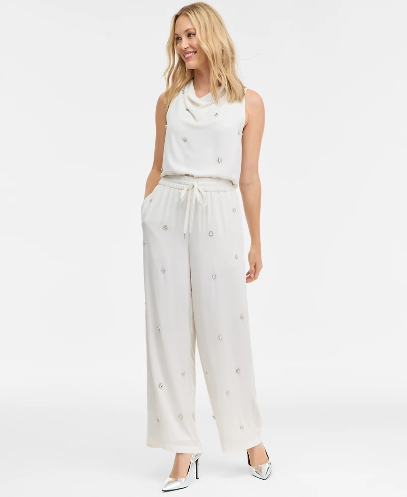 I.n.c. International Concepts Women's Embellished Drawstring Pants, Macy's Exclusive