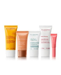 Free 6-Pc. self-care Gift with a Clarins purchase of $75 or more, and feed 10 meals.