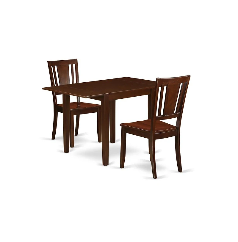 East West Furniture Dining Room Set Mahogany
