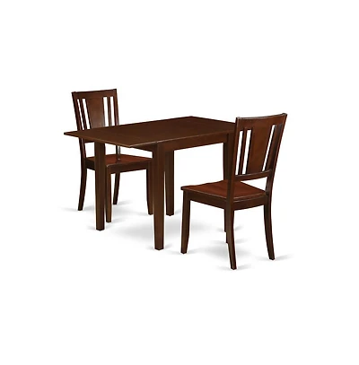 East West Furniture Dining Room Set Mahogany
