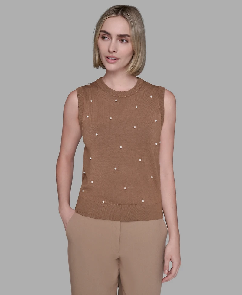 Karl Lagerfeld Paris Women's Round Neck Top