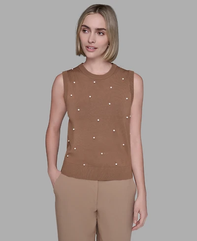 Karl Lagerfeld Paris Women's Round Neck Top