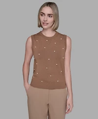 Karl Lagerfeld Paris Women's Round Neck Top